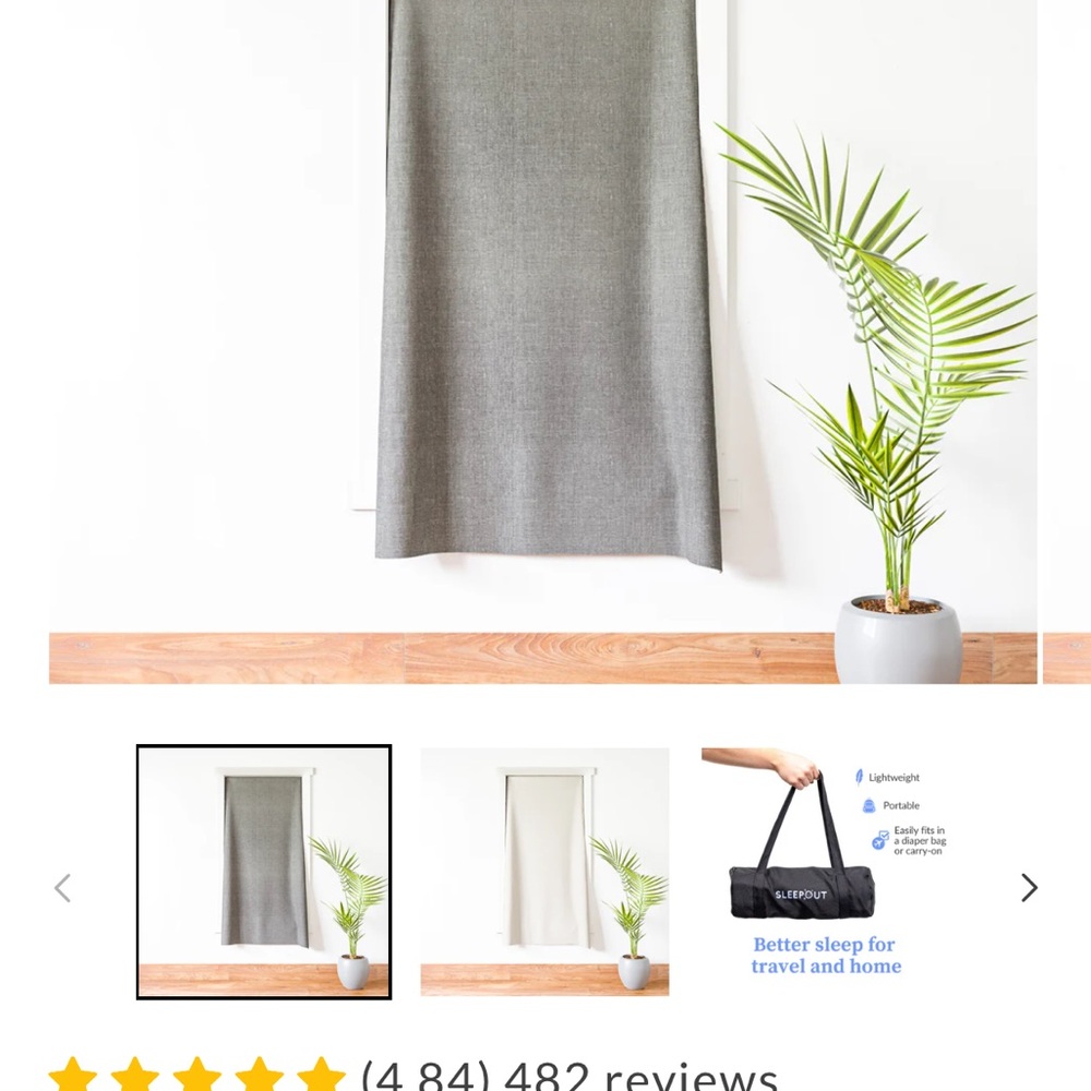 BNIB Sleep Out Blackout curtain Kit